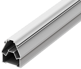 Алюм. разделительный профиль для натяжных потолков, 27х33х2000мм. Без матового экрана, белый Donel DN18STSEP2733W2 DN18