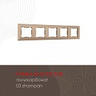 Рамка из поликарбоната на 5 постов Arte Milano 503.03-5.shampan am