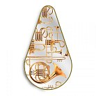 Зеркало Pear Trumpets Seletti 17070 Toiletpaper Mirror