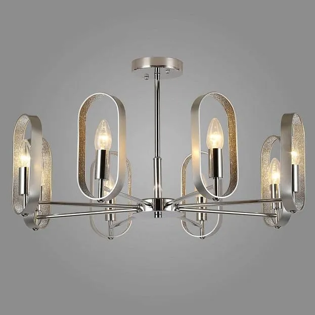 Люстра на штанге Defense Oval Сhromium ImperiumLoft 143909-22 40.2496