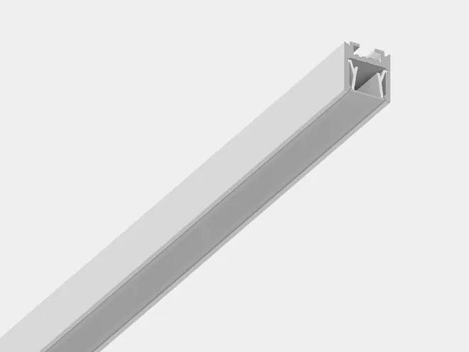 Накладной профиль SWG LS-12-WH, белый, 16*18*2500 мм.Комплект: профиль, рассеиватель.  00-00040763