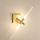 Бра ANDES WALL 2 лампы. Цвет золото. Lampatron andes-wall-gold-2 1798-3334