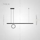 Реечный, рядный светильник HALFRED Тип B. Размер M Lampatron 6818-18740