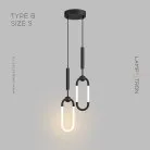 Готовая комбинация светильников FINNUR DUO Тип B. Размер S. Цвет Черный. Теплый свет Lampatron 7771-21899