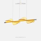 Реечный, рядный светильник OTTO LONG 4 плафона. Цвет желтый Lampatron f-otto-long-4-yell 8453-23255
