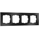 Рамка на 4 поста Werkel W0041708 (черный матовый) Aluminium a050956