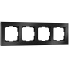 Рамка на 4 поста Werkel W0041708 (черный матовый) Aluminium a050956