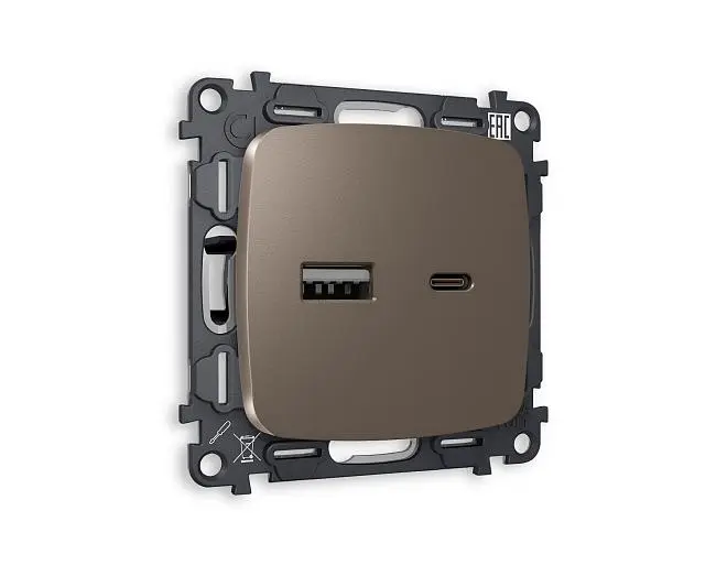 Комплект механизма розетки Ambrella Volt MO641010 QUANT Комплект механизма розетки Ambrella Volt MO641010 QUANT
