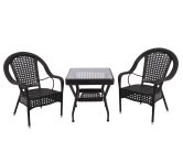 Комплект стол + 2 кресла, темно-коричн Kink Light KL01831K,04