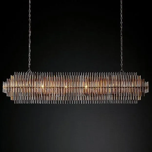 Подвесная люстра Restoration Hardware Emile Linear Chandelier ImperiumLoft 147788-22 40.2679