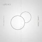 Бра BEA B COMBO 2 лампы Lampatron bea-b-combo-2 6434-17356