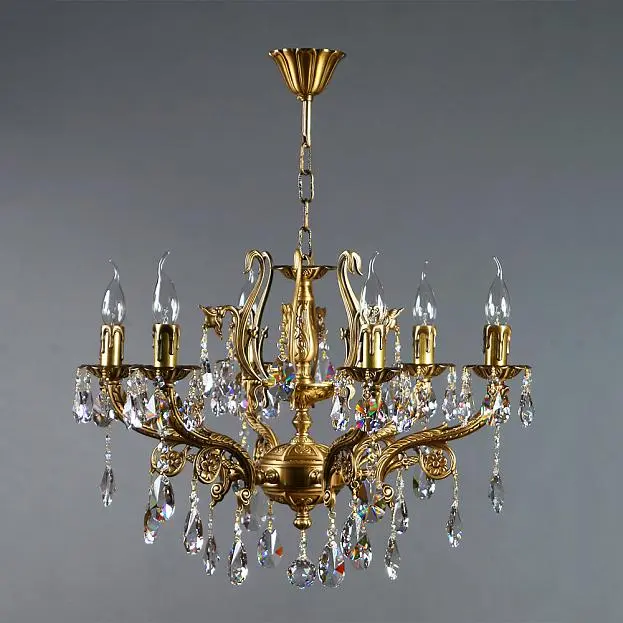 Подвесная люстра Ambiente Ferro 8828/6 AB Tear Drop Подвесная люстра Ambiente Ferro 8828/6 AB Tear Drop