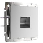 Розетка Ethernet RJ-45 (серебряный матовый) werkel W1181065 a063620