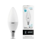 Лампа Gauss 33120 E14 10W 4100K свеча матовая Elementary