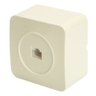 Розетка RJ-45 открытой установки, 1-местная, STEKKER, 49482 MST00-20-04