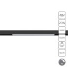 Трековый светильник Arte Lamp A4683PL-1BK LINEA