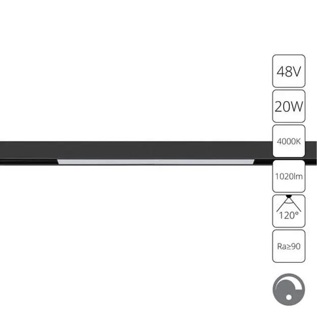 Трековый светильник Arte Lamp A4683PL-1BK LINEA Трековый светильник Arte Lamp A4683PL-1BK LINEA