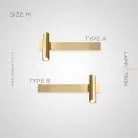 Бра JENIUS Размер M. Цвет Латунь. Тип А Lampatron 7755-21792