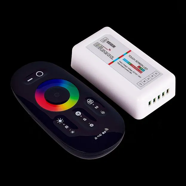 Контроллер ST Luce ST9002.500.00RGBW 2,4 G для светодиодной ленты RGBW, 4-канальный DC12-24V; 24А Черный, Белый Контроллер ST Luce ST9002.500.00RGBW 2,4 G для светодиодной ленты RGBW, 4-канальный DC12-24V; 24А Черный, Белый
