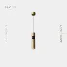 Подвесной светильник NIORD Тип B. Цвет Латунь + Черный Lampatron 7246-19907