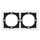 Рамка 2-местная, PFR00-3002-01, белая магнолия Stekker 50457 Мия