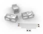 Набор коннекторов Т-образных Gauss BT400 Basic (3 клипсы, 8-10 мм, IP20)