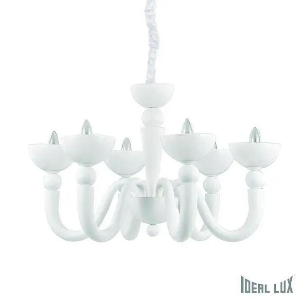 Подвесная люстра Ideal Lux 093994 BON SP6 BIANCO