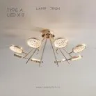 Потолочная люстра NAINA B CH 8 ламп. Тип A Lampatron 4414-11160