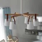 Люстра NATURA C 6 плафонов. Цвет белый. Lampatron 528-86