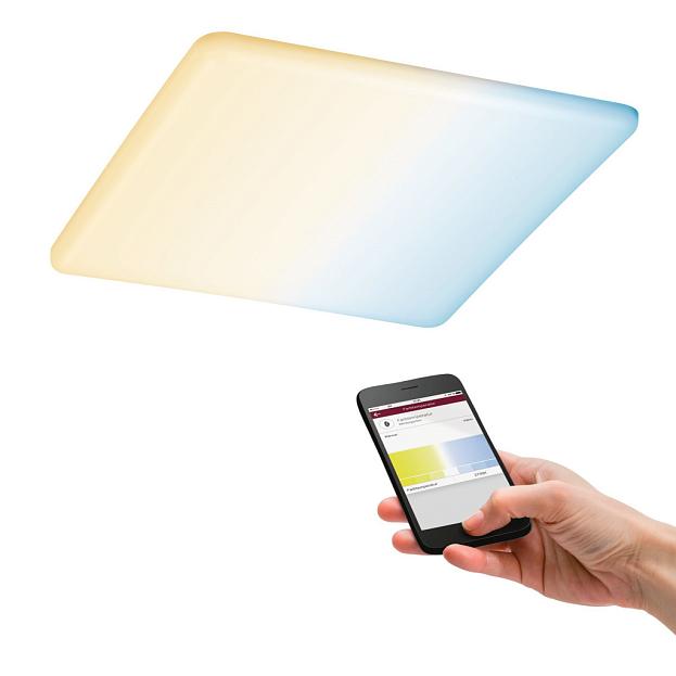 Панель встраиваемая Paulmann 95385 Veluna VariFit Zigbee 215мм 17Вт 1300лм 3000-6500K IP44 LED 230В