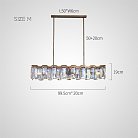 Реечный, рядный светильник DORIS LONG 4 лампы Lampatron f-doris-long-4 8766-24663