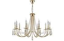 Люстра Crystal Lux VICTORIA SP10 GOLD/AMBER 3340/310