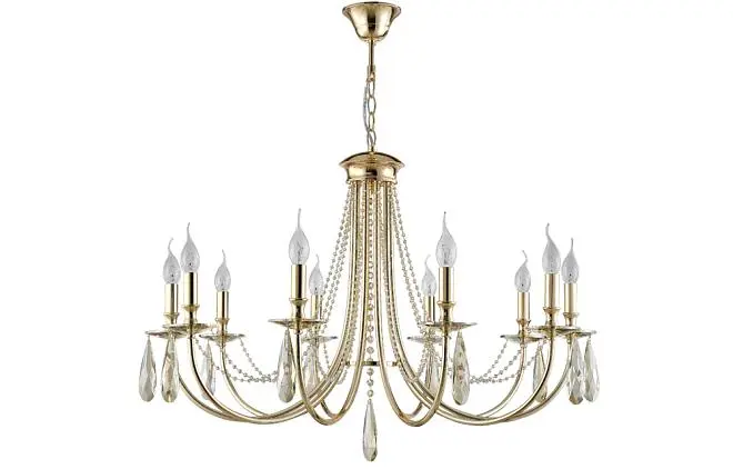 Люстра Crystal Lux VICTORIA SP10 GOLD/AMBER 3340/310 Люстра Crystal Lux VICTORIA SP10 GOLD/AMBER 3340/310