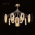 Люстра KEZIA CH 12 ламп Lampatron 5542-14335