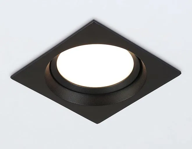 Встраиваемый светильник Ambrella light TN52233 BK черный IP20 GX53 110*110*44 Встраиваемый светильник Ambrella light TN52233 BK черный IP20 GX53 110*110*44