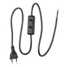 Сетевой шнур с вилкой Uniel UCX-C90/02A-100 BLACK