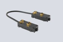 Соединитель питания угловой  для накладного шинопровода 220V Crystal Lux CLT 0.205 04 BL