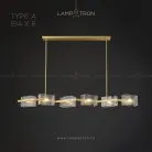 Реечный, рядный светильник FABIOLA LONG 6 ламп. Тип A Lampatron 4665-11785