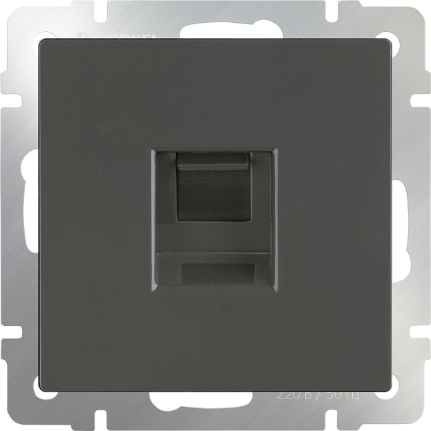 Телефонная розетка RJ-11 (серо-коричневый) WL07-RJ-11 a029854