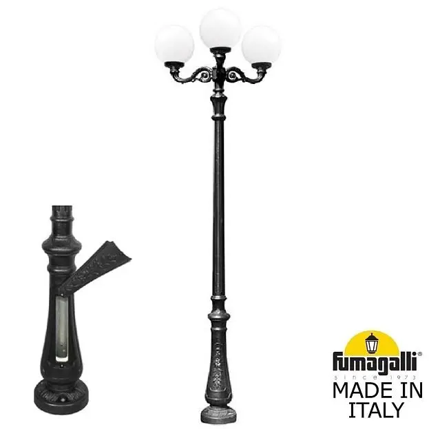 Парковый фонарь FUMAGALLI G30.202.M30.AYF1R NEBO ADAM/GLOBE 300 3L Парковый фонарь FUMAGALLI G30.202.M30.AYF1R NEBO ADAM/GLOBE 300 3L