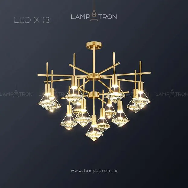 Люстра GLASGOW CH 13 ламп Lampatron f-glasgow-ch-13 4652-11762 Люстра GLASGOW CH 13 ламп Lampatron f-glasgow-ch-13 4652-11762