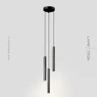 Готовая комбинация светильников ASKER COMBO 3 подвеса. Цвет черный. Lampatron 8090-22108