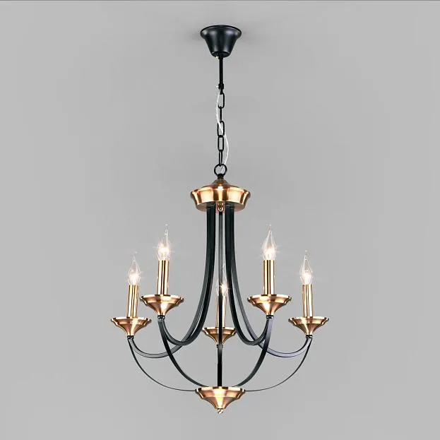 Подвесная люстра Eurosvet 60098/5 черный a045210 Lazzaro