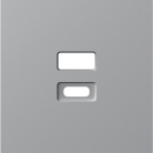 Накладка для розеток USB, матовый серый, Donel DE28640 A07