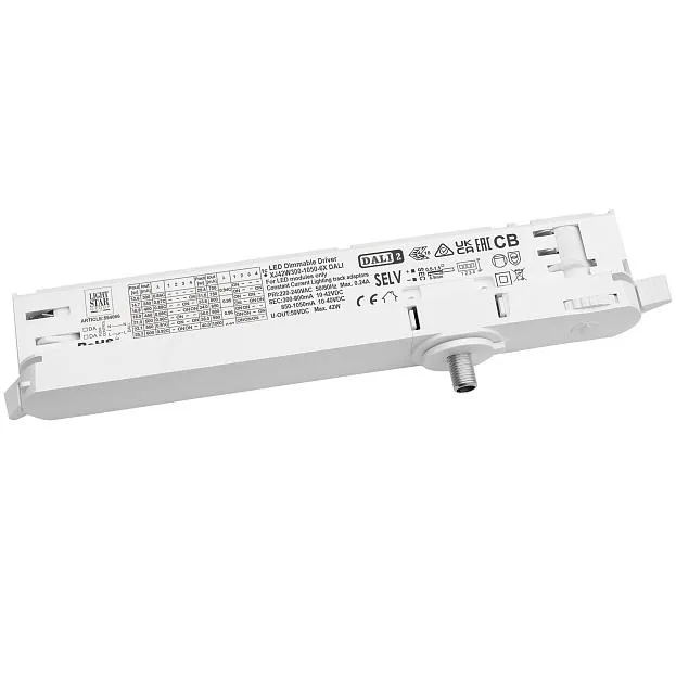 Адаптер с драйвером с DIP-switch управляемый по DALI д/трек-системы к 2151XX, 2152XX, 2153XX, 2154XX, 2155XX, 2156XX, 2157XX БЕЛЫЙ DIM Lightstar 594066 QUATTRO Адаптер с драйвером с DIP-switch управляемый по DALI д/трек-системы к 2151XX, 2152XX, 2153XX, 2154XX, 2155XX, 2156XX, 2157XX БЕЛЫЙ DIM Lightstar 594066 QUATTRO