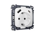 Комплект механизма электрической розетки OMEGA с usb Ambrella Volt MO110010 QUANT