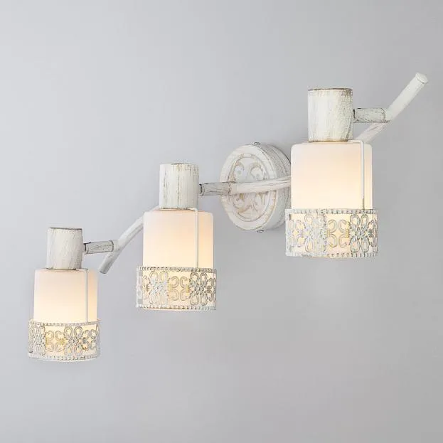 Спот Eurosvet 20025/3 белый с золотом Silvia 00000071469