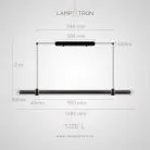 Реечный, рядный светильник TIME TUNNEL Размер L. Пульт ДУ Lampatron 8894-25153