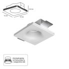Точечный встраиваемый светильник Arte Lamp A9283PL-1WH INVISIBLE