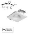 Точечный встраиваемый светильник Arte Lamp A9283PL-1WH INVISIBLE